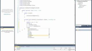 Simple Calculator in Visual Studio 2010 & C sharp