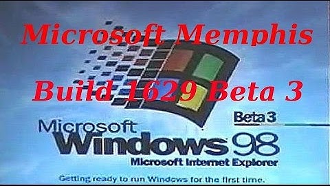 Microsoft Memphis (Windows 98) [Build 4.10.1629 Beta 3]