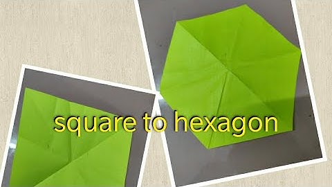 How to cut hexagon from square sheet of paper | square to hexagon |#geometrical shape #origami