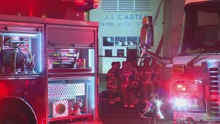 Authorities investigating 3-alarm fire at abandoned Arlington ISD campus