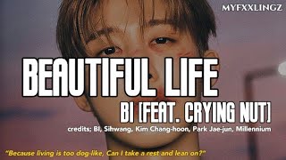 B I Beautiful Life feat Crying Nut Lirik Terjemahan Indonesia