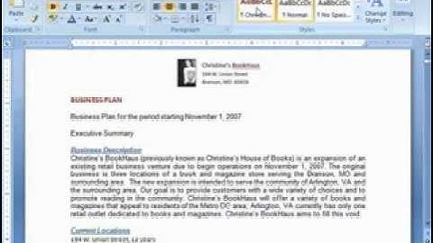 Word 2007 Formatting Paragraphs