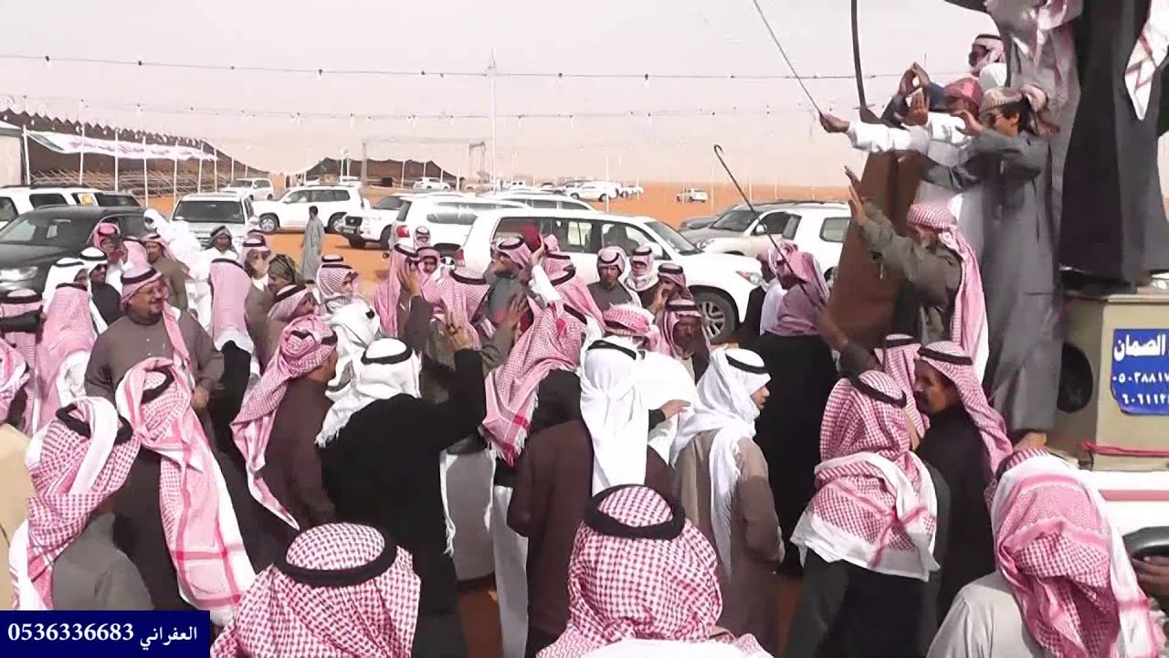 العرضة على شيلات منقية مناحي ابو هليبه الدعجاني في ام رقيبه عام 1435هـ