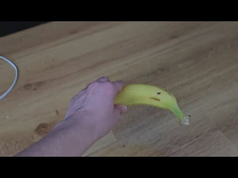 how to take a banana off the floor