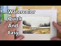 How To Paint A Watercolor Landscape, Watercolor Painting For Beginners, Watercolor Quick And Easy