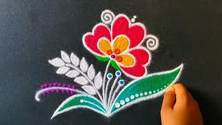 MahaShivaratri special rangoli border designs |Friday rangoli | simple kolam rangoli |Border muggulu