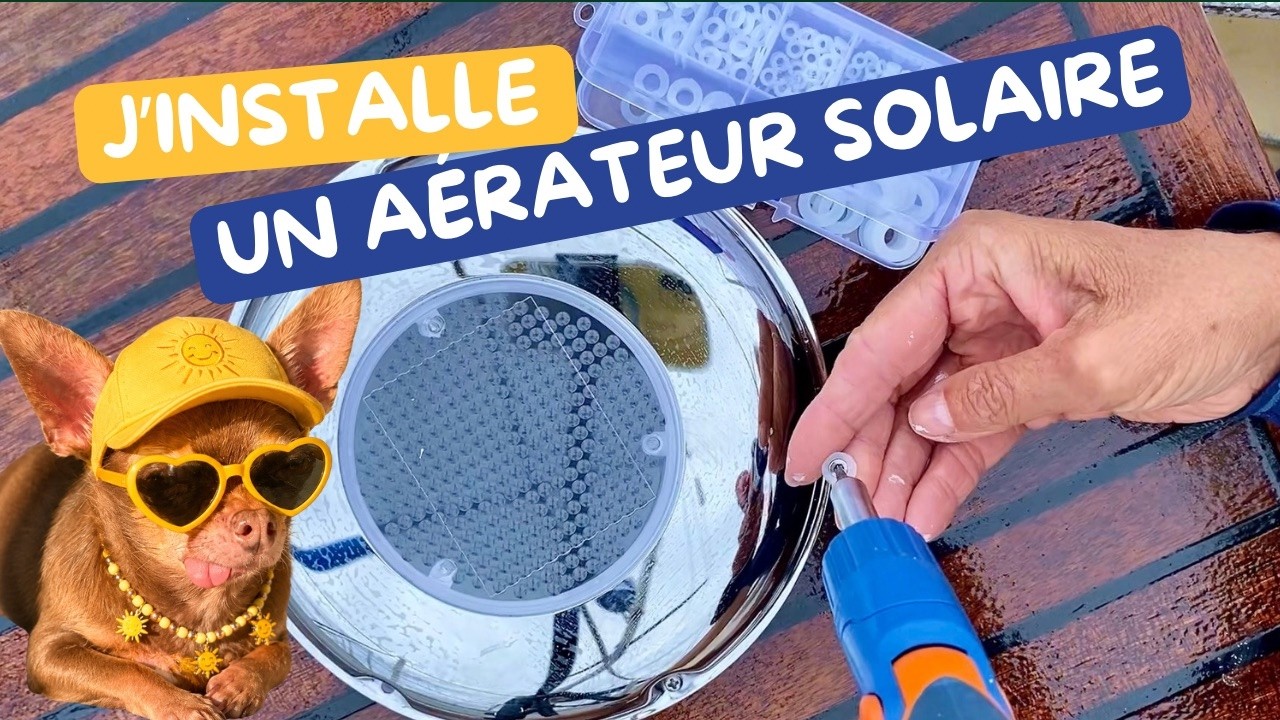 ⁣J’installe un aérateur solaire sur mon Voilier