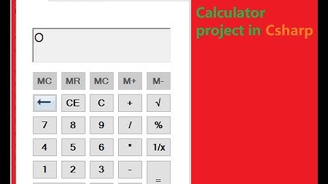How to make a Calculator in window form C#-Part1(Urdu/hindi)