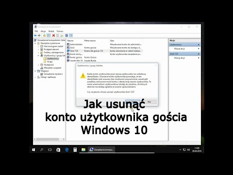 Wideo: Jak Wyłączyć Konto Gościa