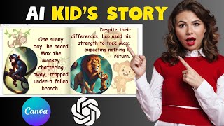 Create Your Kids Story Book Using Canva And ChatGPT | Children Book With AI screenshot 1