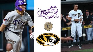 Missouri vs TCU (#8) Game 9 Highlights | NCAA Baseball | College Baseball Showdown