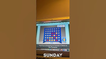 Just Fun is Enjoying on Connect 4 Game on the Computer