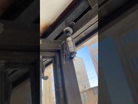 فكره عمل منزلق جرار لباب حديد