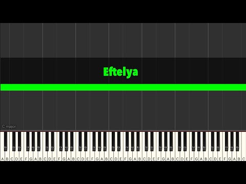 Eftelya piano nota tutorial