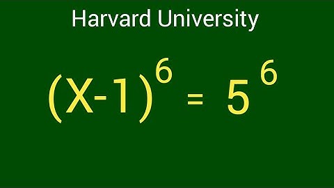 Harvard University Admission Interview Tricks | Find the Value of X=?