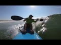 Macski waveski surfing maiden voyage at demo point 4x4 outer beach long island ny