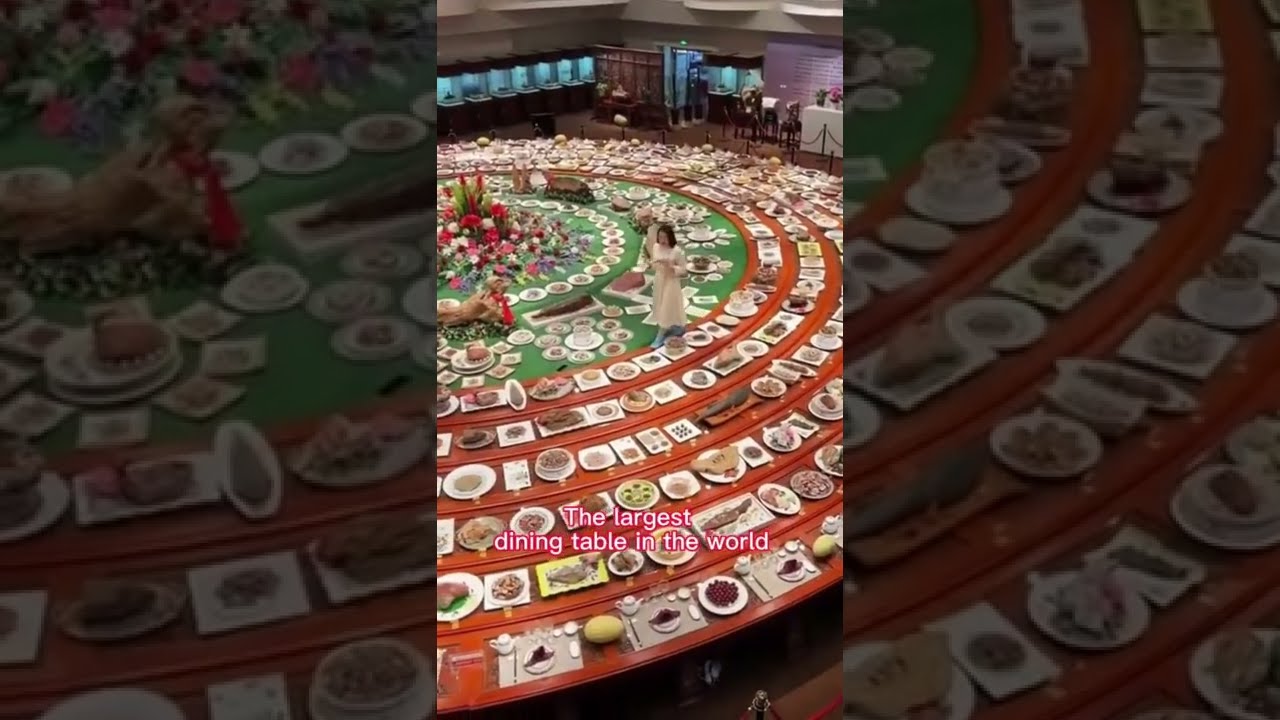 Largest Dining Table In The World YouTube Largest Dining Table In The World YouTube