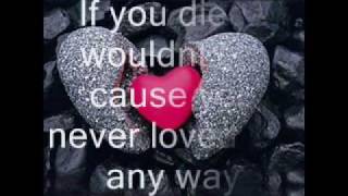 Video thumbnail of "Mya - If you died I wouldn't cry (with Lyric)"