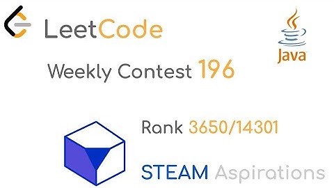 Coding Competitions: LeetCode Weekly Contest #196