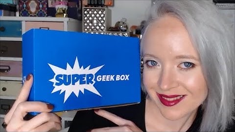 Super Geek Box Unboxing January 2017