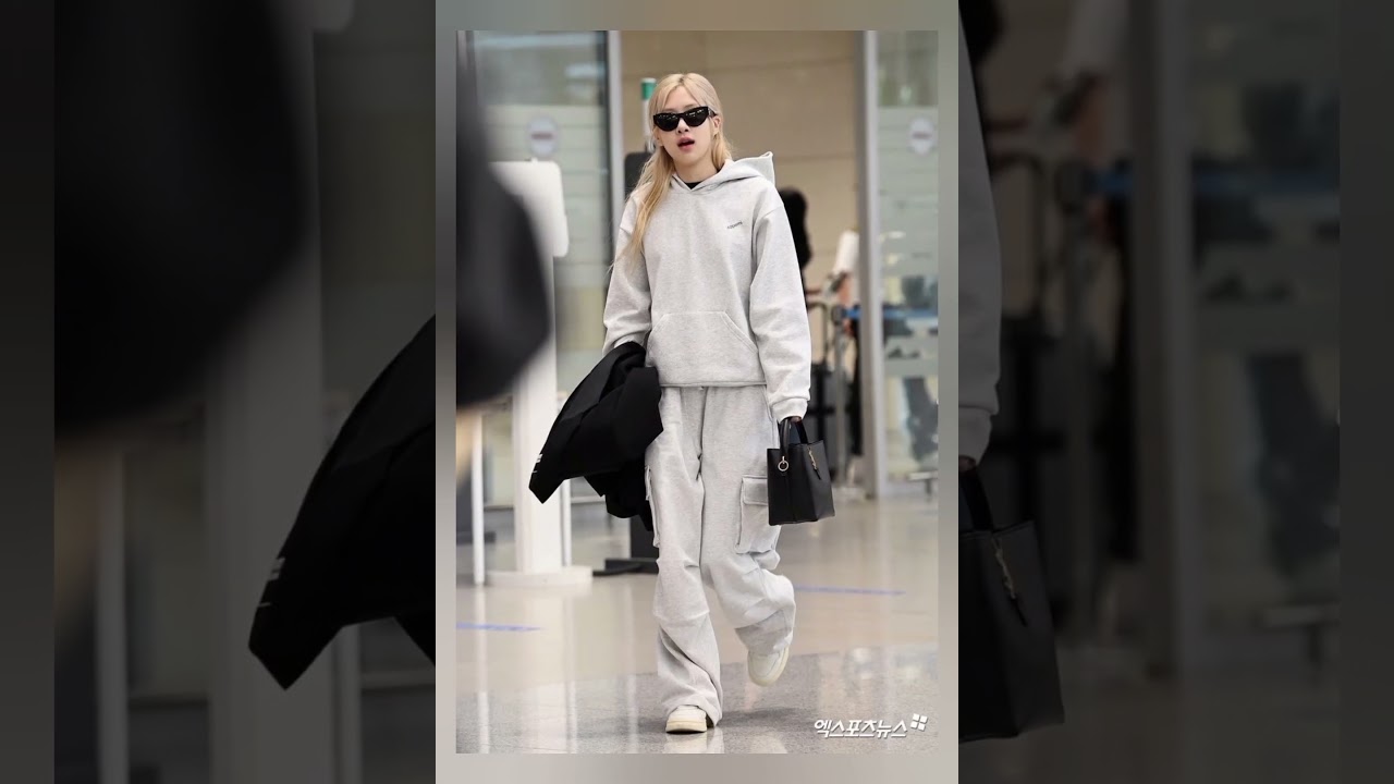 Rosè random airport outfits !! which is your favorite outfit ?? 
