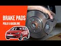 How to replace the front brake pads POLO 5 1.2 TSI 🚗