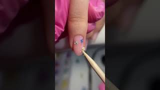 Дизайн с сухоцветами. Осенний дизайн ногтей. Nail art. #manicure #nail #nailart #маникюр #гельлак
