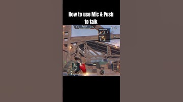 How to turn on mic in bgmi and pubg | How to use push to talk mic in bgmi