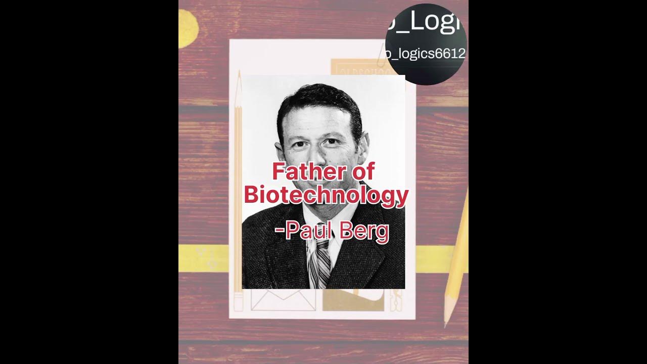 Father of biotechnology ?//shortsvideo// YouTube