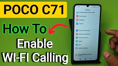 Poco C71: Make WI-FI Calling | How to set Enable Wifi Call  in Poco mobile