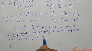 Show that the line segments joining the points (4, 7, 8), (-1, -2, 1) and (2, 3, 4), (1, 2, 5) i...