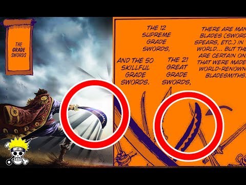 What are the names of the 12 Supreme grade swords in the One Piece