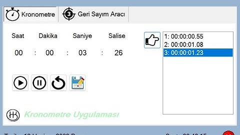 C# Timer ile Kronometre Uygulaması Yapımı