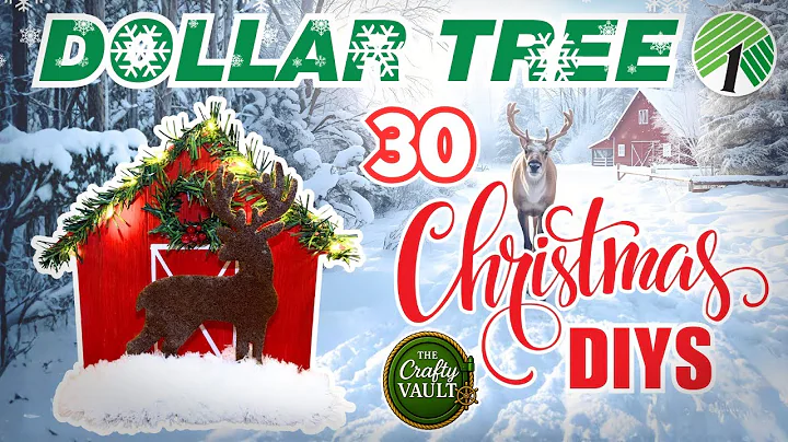 30 Christmas Dollar Tree DIYS You’ll LOVE! Holiday Home Decor from The Crafty Vault 🎄✨
