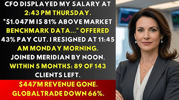 CFO Called My Salary EXCESSIVE—I Left and $447M in Revenue Followed Me.