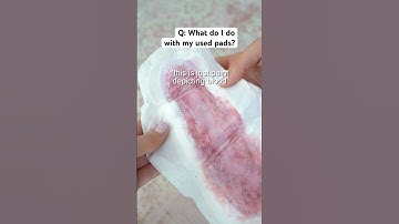 What to do with pads after use/How and where to dispose your pads #periodcare #periods #shorts