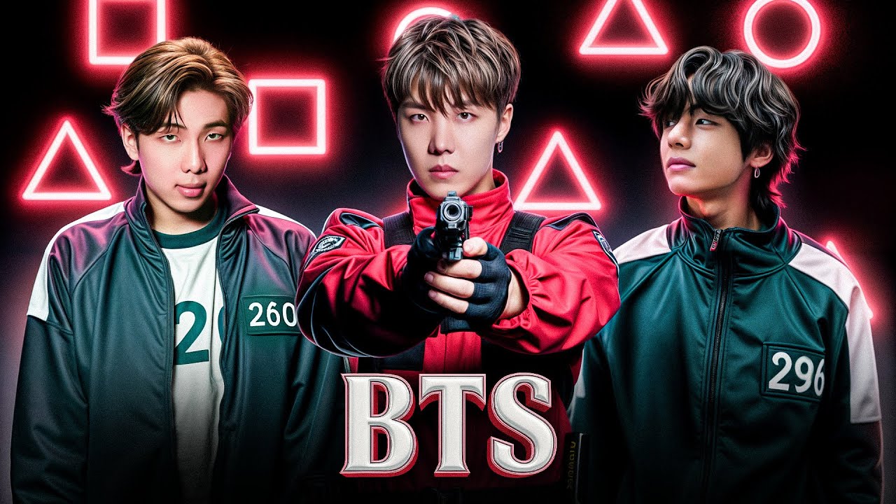BTS Members Face Squid Game Challenges | Epic AI Crossover
