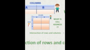 What is Cell Address in Ms Excel #shortsvideo #shorts