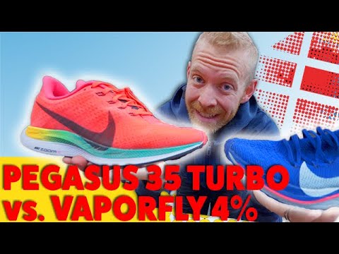 Nike 4% Flyknit vs. Pegasus 35 Turbo - YouTube