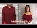 DIY | Refashion My Old Longsleeve Polo Into Off Shoulder Top