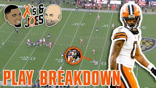 Greg Newsome II's Pick 6 vs. Ravens | X's & Joes