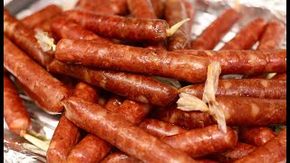 How to make sausage. Frying sausages with water