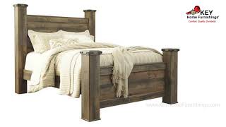 Ashley Trinell Queen Poster Bed B446QRB | KEY Home Ashley Trinell Queen Poster Bed B446QRB | KEY Home