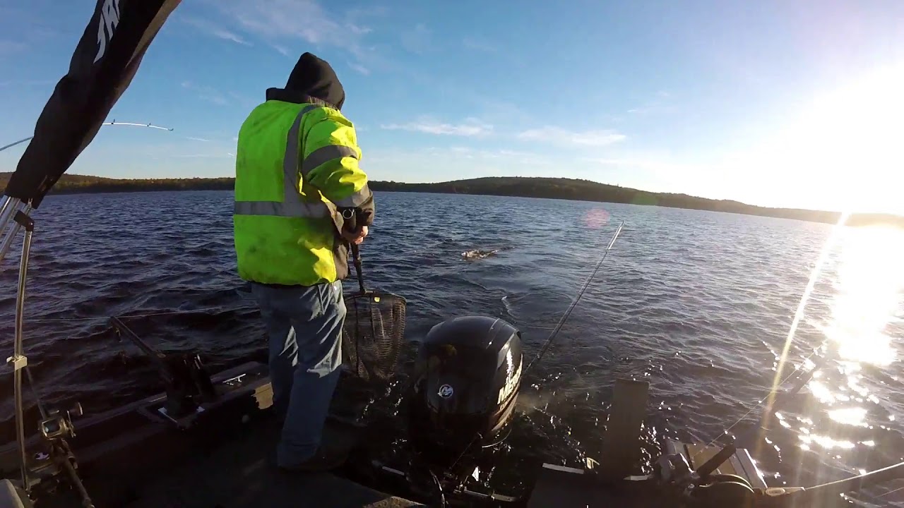 Trolling West Grand Lake Maine, Blast and Cast weekend 2018