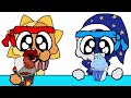 SUN VS MOON | Hot VS Cold MUKBANG | FNAF Security Breach ANIMATION