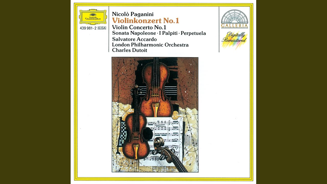 Paganini: Concerto pour violon No. 1, La campanella, Moto perpetuo,  Cantabile & Variations - Compilation par Niccolò Paganini