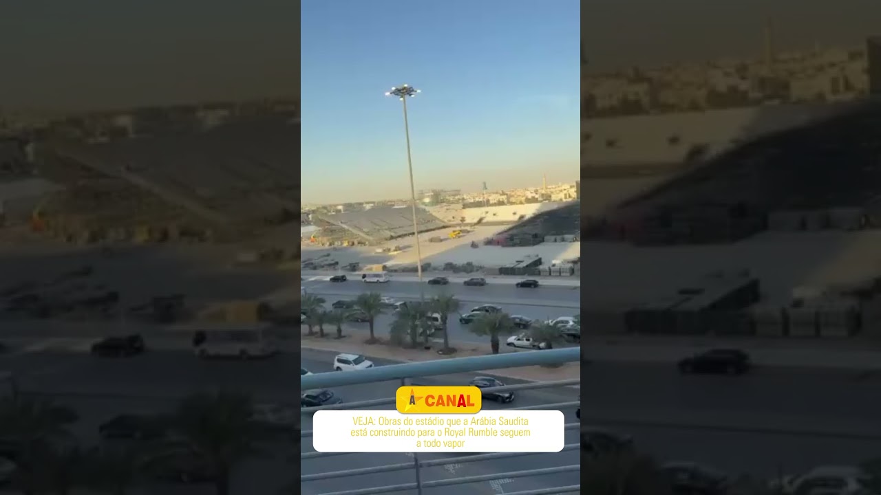 VEJA: Aceleram as obras do estádio que a Arábia Saudita está construindo para Royal Rumble