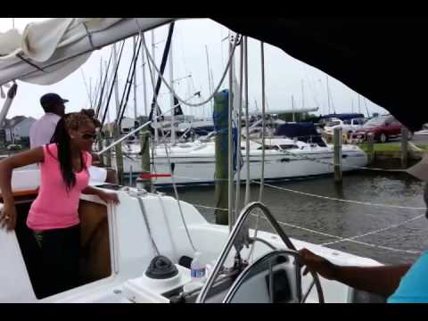 Docking with a little crash boom