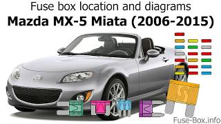 Fuse Box Location And Diagrams Mazda Mx 5 Miata 2006 2015 Youtube