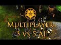 Battle Realms Multiplayer- 3 Dragons vs 5 AI. Ophidian River.